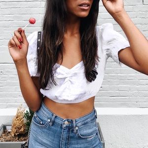 REFORMATION White crop top